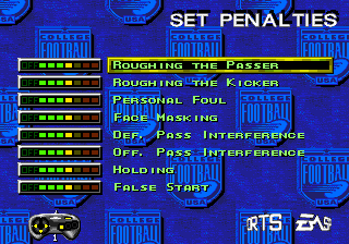 College Football USA 97 screenshot 7 for Super Nintendo